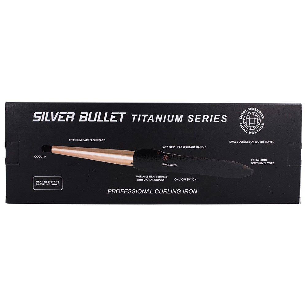 Silver Bullet Fastlane Titanium Rose Gold Large Conical Curling Iron 19mm-32mm - On Line Hair Depot