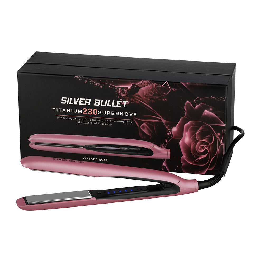 Silver Bullet Titanium 230 Supernova Hair Straightener Vintage Rose - On Line Hair Depot