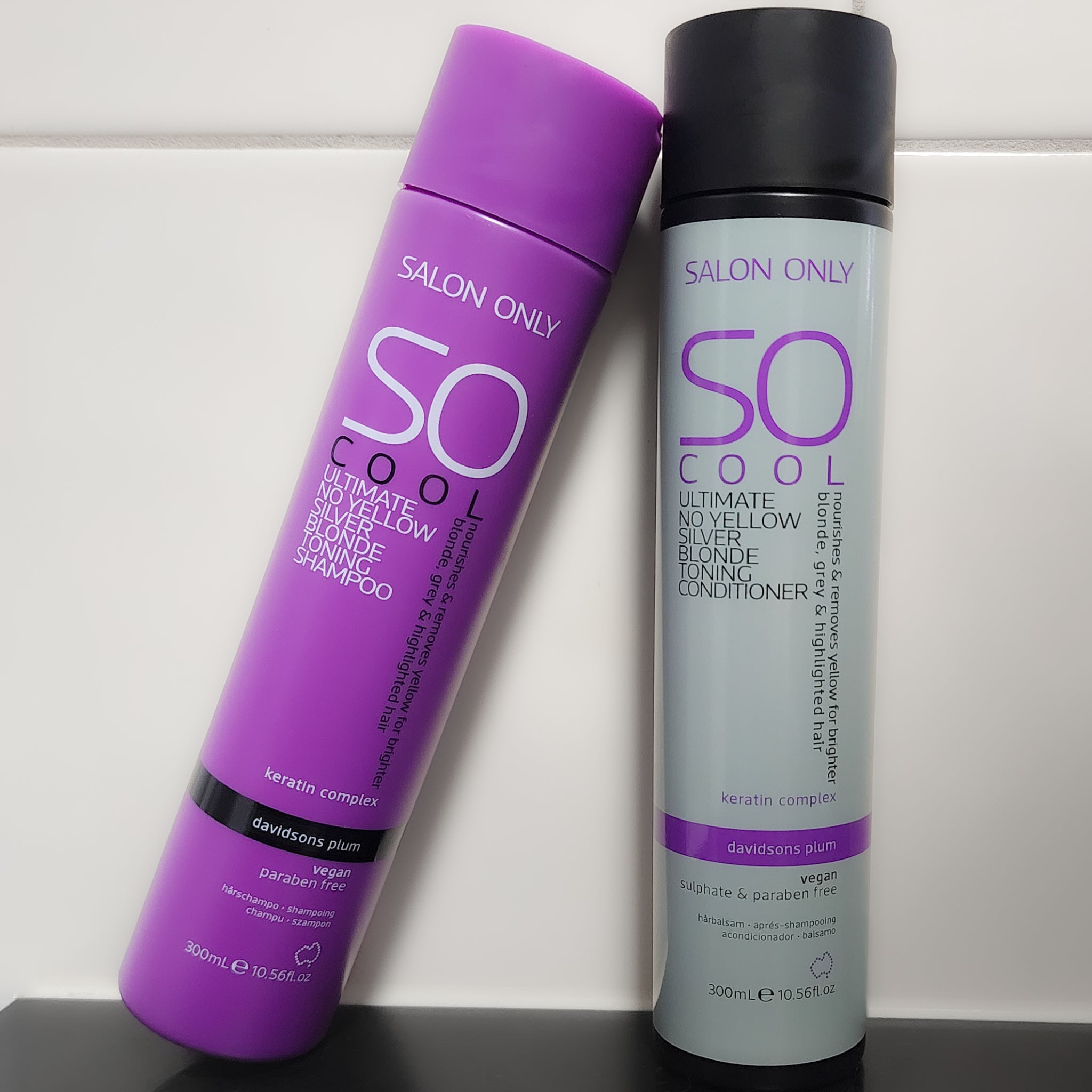 SO Cool Duo Pack Ultimate Silver Blonde toning range Paraben Free & Vegan - On Line Hair Depot