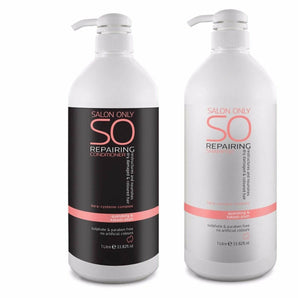 SO Salon Only Repairing Shampoo & Conditioner 1lt Duo SO Salon Only - On Line Hair Depot