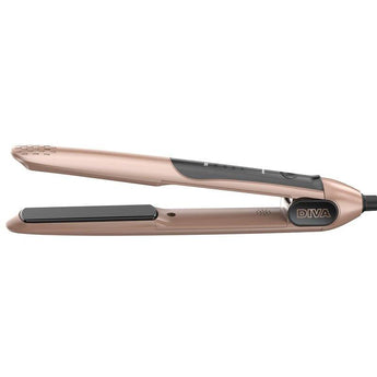 Diva Glam Professional Ceramic Styler Hair Straightener Flat Iron Rose Gold SPEEDY - On Line Hair Depot