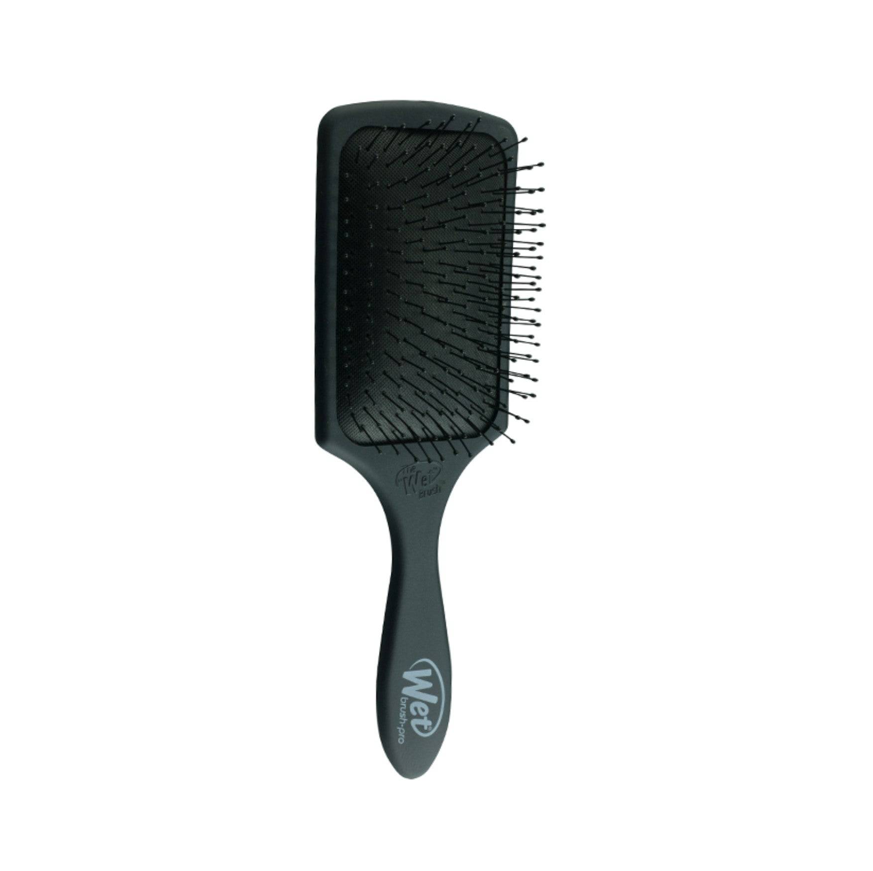 The Wet Brush Detangler Gloss Black Paddle Brush with aqua vents - On Line Hair Depot