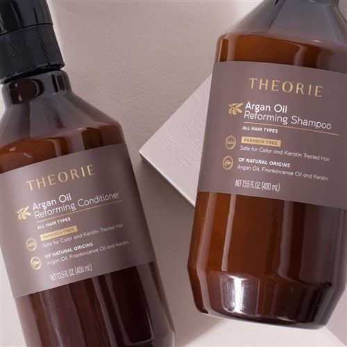 Theorie Argan Oil Reforming Hair Shampoo and Conditioner 400 ml Duo - On Line Hair Depot