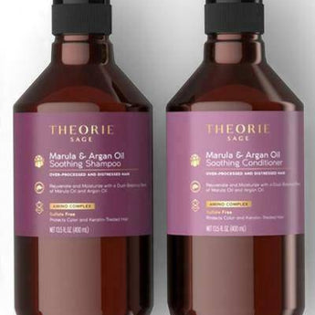 Theorie Marula and Argan Smoothing Shampoo and Conditioner 400 ml - On Line Hair Depot