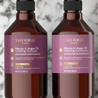 Theorie Marula and Argan Smoothing Shampoo and Conditioner 400 ml - On Line Hair Depot