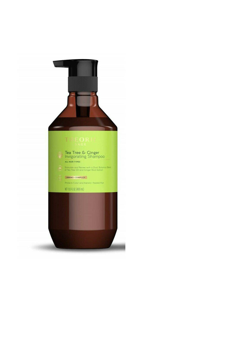 Theorie Tea Tree and Ginger invigorating Shampoo and Conditioner 400 ml Duo - On Line Hair Depot