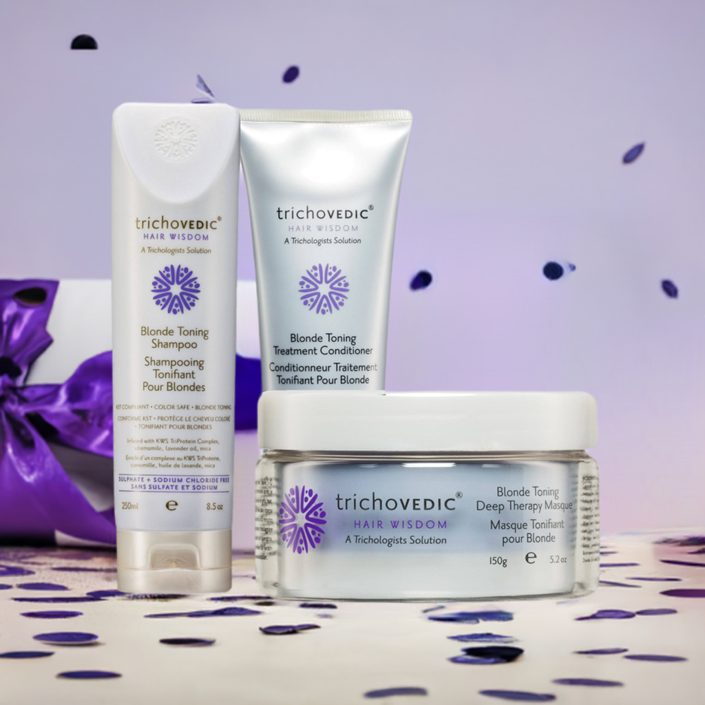 Trichovedic Blonde Keratin after care Pack - On Line Hair Depot
