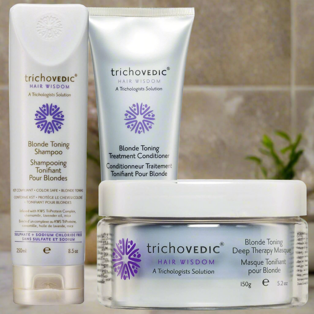 Trichovedic Blonde Keratin after care Pack - On Line Hair Depot