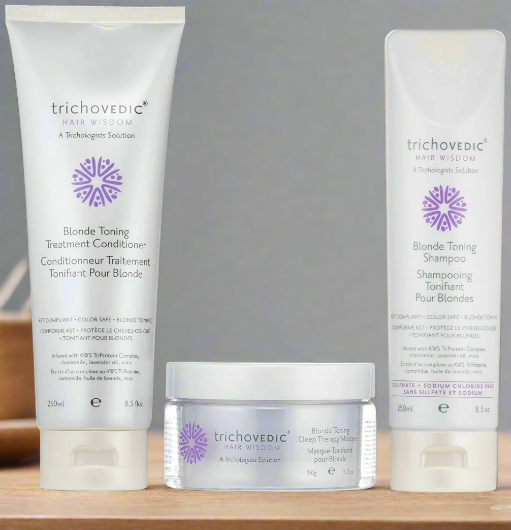 Trichovedic Blonde Keratin after care Pack Combo - On Line Hair Depot