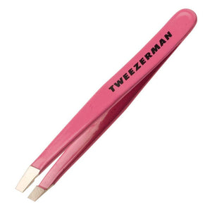 Tweezerman Mini Slant Tweezer Flamingo Pink Tweezerman - On Line Hair Depot