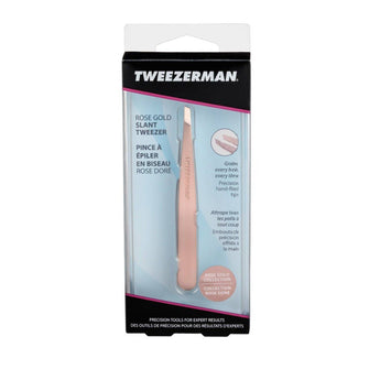 Tweezerman slant tweezer Rose Gold - full size Tweezerman - On Line Hair Depot