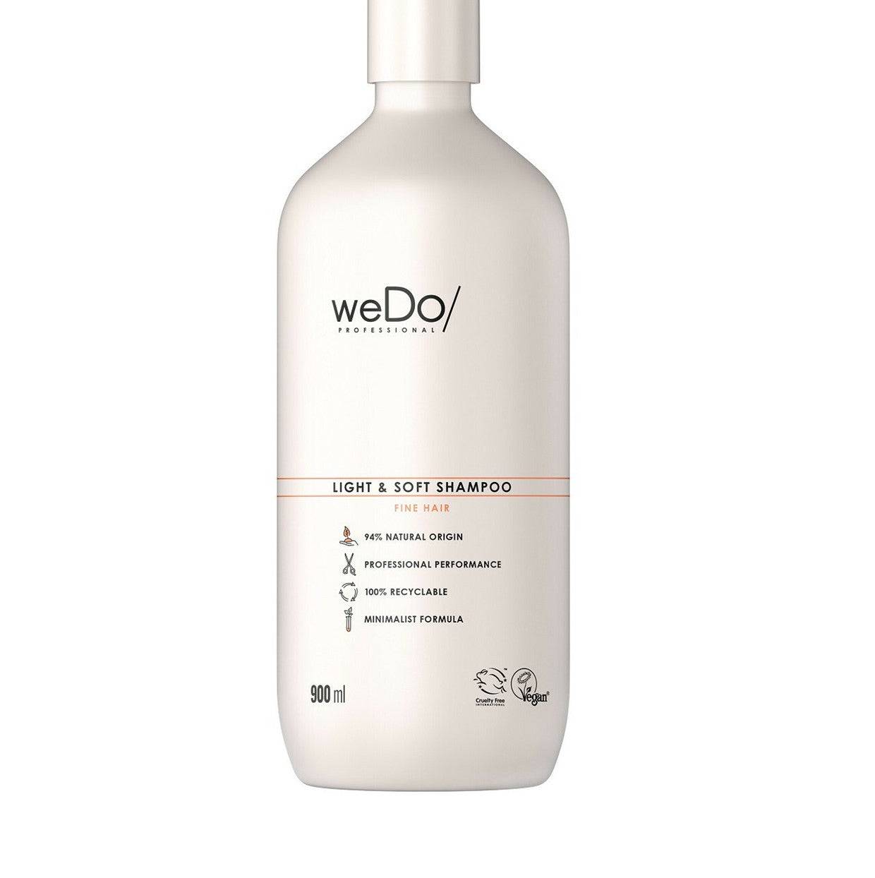 weDo Professional Light & Soft Cleanser Shampoo 900ml - On Line Hair Depot