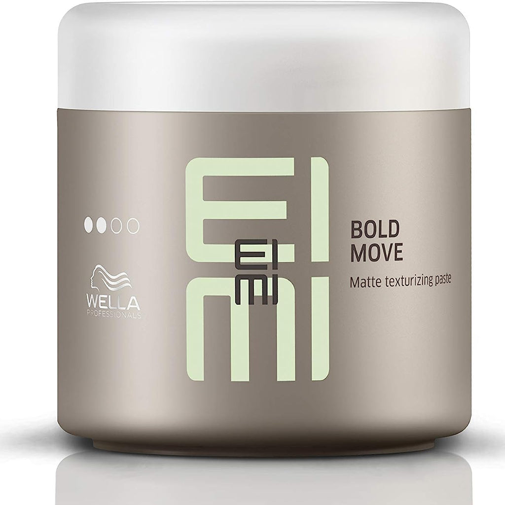Wella Professional EIMI Bold Move, a premium texturising paste engineered for flexible hold and natural movement. This lightweight pomade delivers a smooth, non-sticky application that resists stiffness, allowing seamless styling with brush, fingers, or comb. Experience extended wear time without compromising hair flexibility, making it ideal for creating dynamic looks that maintain their shape throughout the day.