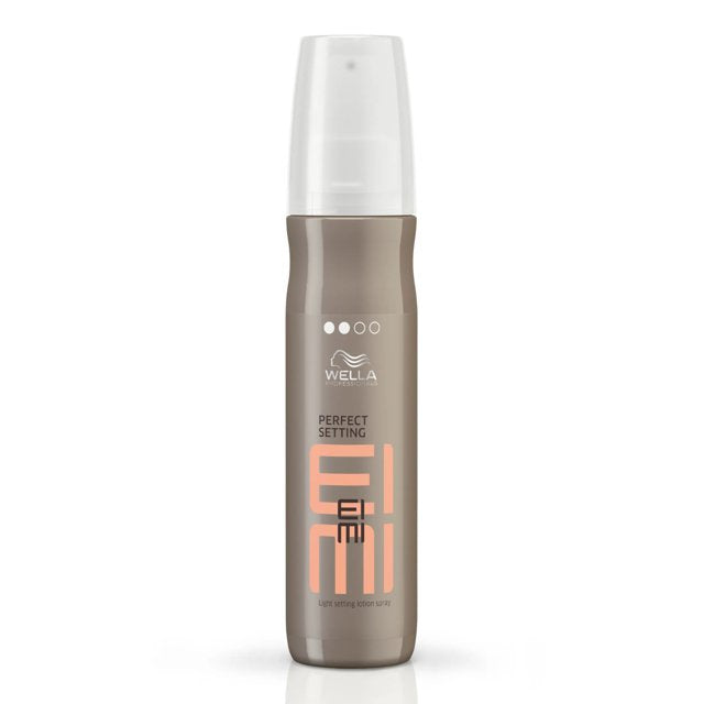 Wella Eimi Volume Perfect Setting
Achieve lasting volume and radiance with this lightweight setting lotion from Wella Eimi. Engineered with a balanced formula, it delivers medium hold while safeguarding hair during heat styling. The spray application ensures even distribution, creating voluminous texture with a polished finish. Ideal for blow-drying techniques that demand both structural support and protective care.