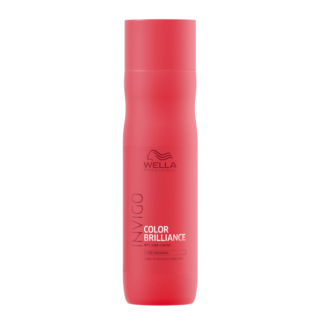 Wella Invigo Brillance Shampoo

A colour protection shampoo with lime caviar, is a pH-optimised shampoo created specifically for coloured hair. Its optimised low pH formula helps to close the cuticle after colouration in order to enable a better colour retention, giving the hair an excellent feel.