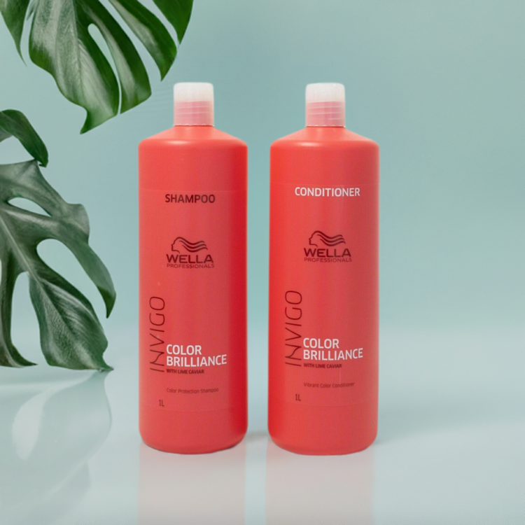 Wella Invigo Brilliance Shampoo & Conditioner 1lt Duo - On Line Hair Depot