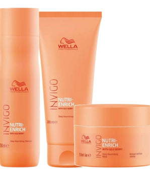 Wella Professionals Invigo Nutri enrich Shampoo Conditioner Mask Trio Wella Professionals - On Line Hair Depot