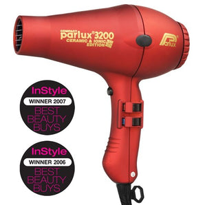 Parlux 3200 Compact Ceramic & Ionic Hair Dryer 1900W - Red Parlux - On Line Hair Depot