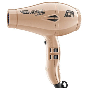 Parlux Advance Light Ceramic and Ionic Hair Dryer 2200w - Gold 2 year Warranty  W460g Parlux - On Line Hair Depot