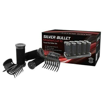 iaahhaircare,Silver Bullet MasterCurl 10 peice Travel Hot Roller Set,Rollers & Curlers,Silver Bullet
