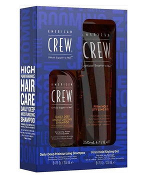 American Crew Next level Pack Daily Shampoo and Firm Style Gel Combo - On Line Hair Depot