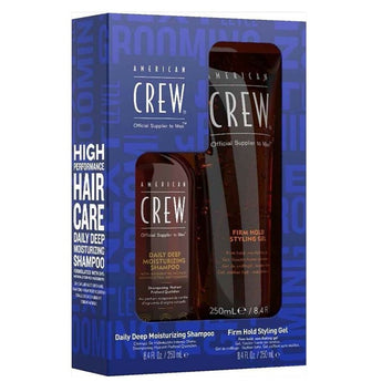 American Crew Next level Pack Daily Shampoo and Firm Style Gel Combo - On Line Hair Depot