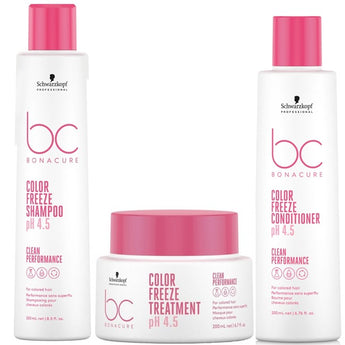 Schwarzkopf BC BONACURE Color Freeze PH 4.5 Shampoo, Conditioner, Treatment Trio Schwarzkopf Professional - On Line Hair Depot