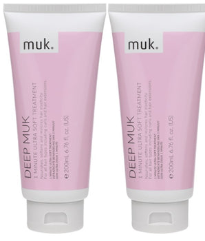 Muk Deep Muk 1 Minute Ultra Soft Treatment 200ml x 2 Muk Haircare - On Line Hair Depot
