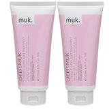 Muk Deep Muk 1 Minute Treatment 2 x 200ml Ultra Soft Intense Nourishing Muk Haircare - On Line Hair Depot