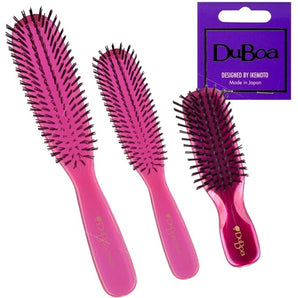 Duboa Hair Brushes Pack of 3 Brushes in Large, Medium, & Small pink Duboa - On Line Hair Depot