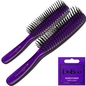 Duboa Brush Purple Duo Large and Medium Made in Japan - On Line Hair Depot