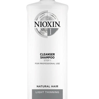 Nioxin Professional System 1 Cleanser Shampoo 1000ml Fine Hair Normal to Thin Looking Nioxin Professional - On Line Hair Depot