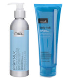 Muk Kinky Muk Curl Leave in Moisturiser and Extra Hold Curl Amplifier 200ml Duo Muk Haircare - On Line Hair Depot