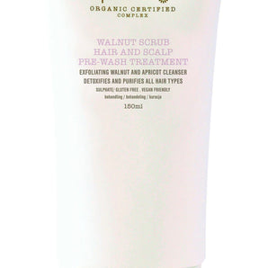 Pure Organic Certified Complex Walnut Scrub Hair & scalp Pre-Wash Treatment 150ml - On Line Hair Depot