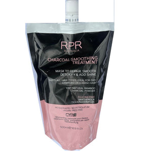 RPR Charcoal Smoothing Treatment 500ml Repair Smooth Detoxify Add Shine - On Line Hair Depot
