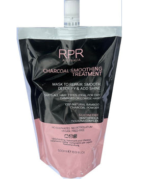 RPR Charcoal Smoothing Treatment 500ml Repair Smooth Detoxify Add Shine - On Line Hair Depot