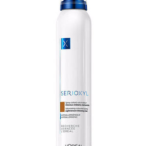 Loreal Serioxyl Volumising And Bodifying Coloured Spray Light Brown Loreal Serioxyl - On Line Hair Depot