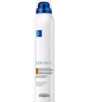Loreal Serioxyl Volumising And Bodifying Coloured Spray Light Brown Loreal Serioxyl - On Line Hair Depot
