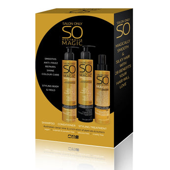 SO Magic trio Pack Magical Trio Pack Shampoo, Conditioner and Styling treatment SO Salon Only - On Line Hair Depot