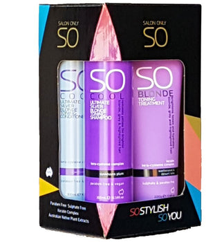 SO Salon Only So Cool Quad Pack The ultimate silver blonde toning range - On Line Hair Depot