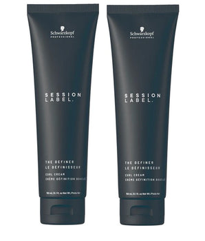 Schwarzkopf Session Label The Definer Shapes, Controls, Defines Curls 150ml x 2 - On Line Hair Depot