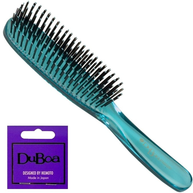 Duboa Brush Aqua/Green 155mm Long 80 Soft Large Hair brush Designed for Thick Hair in Aqua - On Line Hair Depot