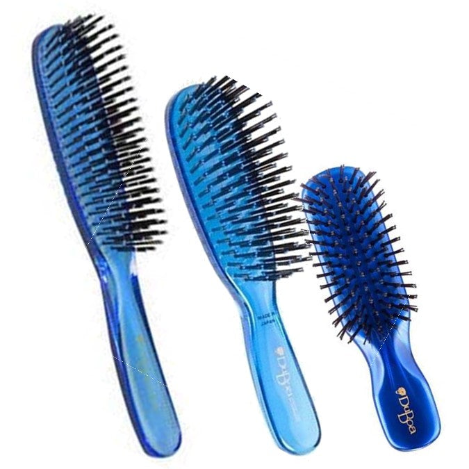 Duboa Brush Blue Triple Pack Large, Medium, Small made in Japan - On Line Hair Depot
