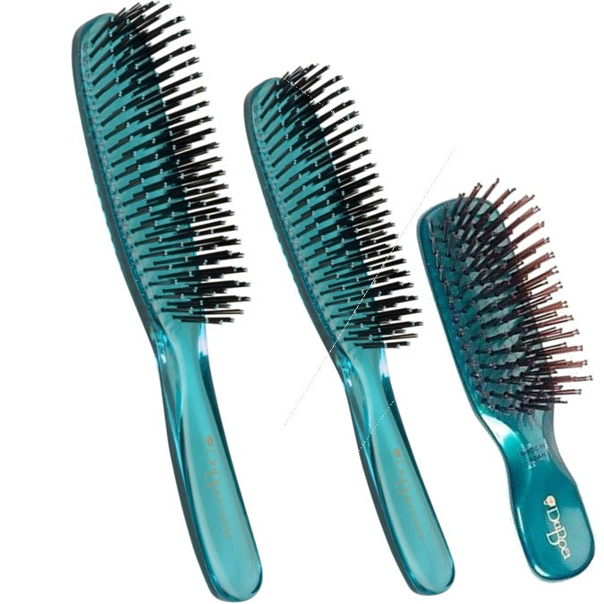 Duboa Brush Green Triple Pack 1 x Large 1 x Medium 1 x Small - On Line Hair Depot