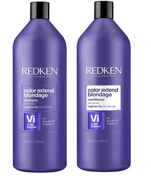 Redken Color Extend Blondage Shampoo & Conditioner 1lt Duo for toning & Strengthening Redken 5th Avenue NYC - On Line Hair Depot
