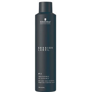 Schwarzkopf Session Label No.2 The Flexible 300ml dry light hold hairspray - On Line Hair Depot