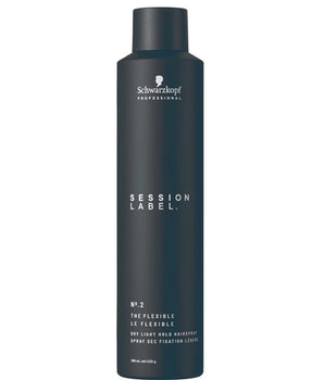 Schwarzkopf Session Label No.2 The Flexible 300ml dry light hold hairspray - On Line Hair Depot