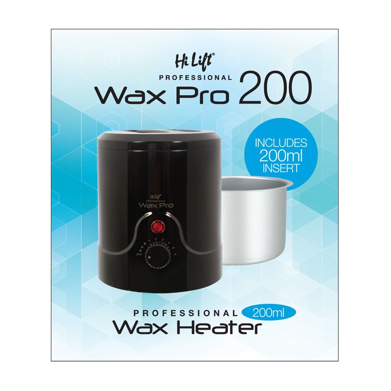Hi Lift Professional Wax Pro 200 - 200ml Professional Wax Heater Black - On Line Hair Depot