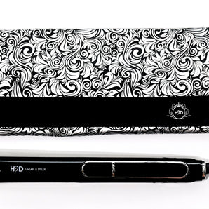 H2D Black Hair Straightener Iron with Protective Infrared Heat H2D - On Line Hair Depot