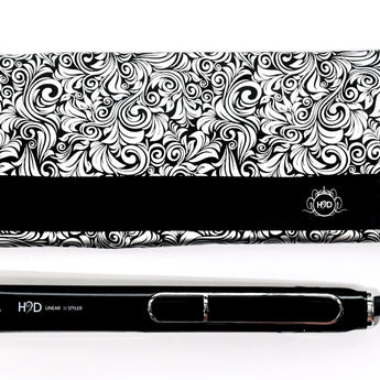 H2D Black Hair Straightener Iron with Protective Infrared Heat H2D - On Line Hair Depot